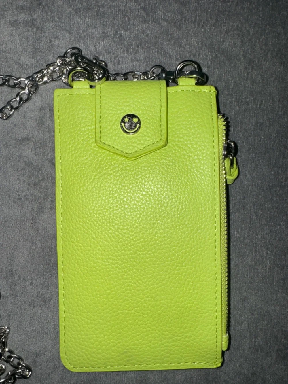 Crossbody Phone Bag - Neon Green - Picture 4 of 17